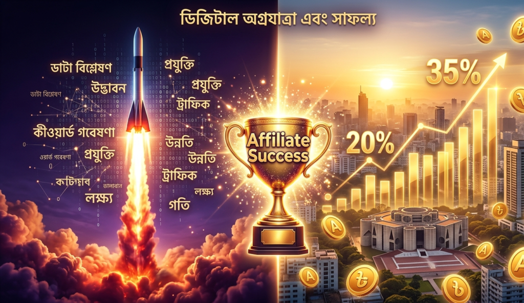 এফিলিয়েট মার্কেটিংয়ে সফলতা — সঠিক নিস নির্বাচন, SEO কৌশল এবং ট্রাফিক বৃদ্ধির মাধ্যমে আয় বাড়ানোর কার্যকর পদ্ধতি
