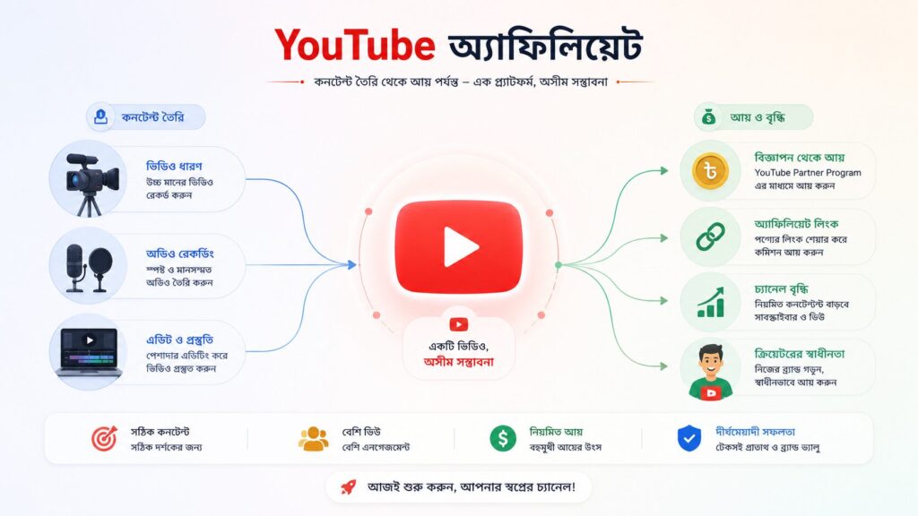 YouTube অ্যাফিলিয়েট মার্কেটিং - ভিডিও টিউটোরিয়াল থেকে আয় বৃদ্ধির কৌশল