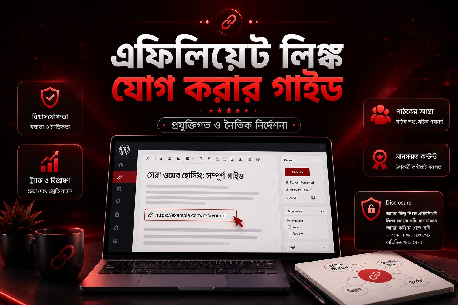 বাংলা ব্লগে এফিলিয়েট লিঙ্ক যোগ করার প্রযুক্তিগত ও নৈতিক গাইড